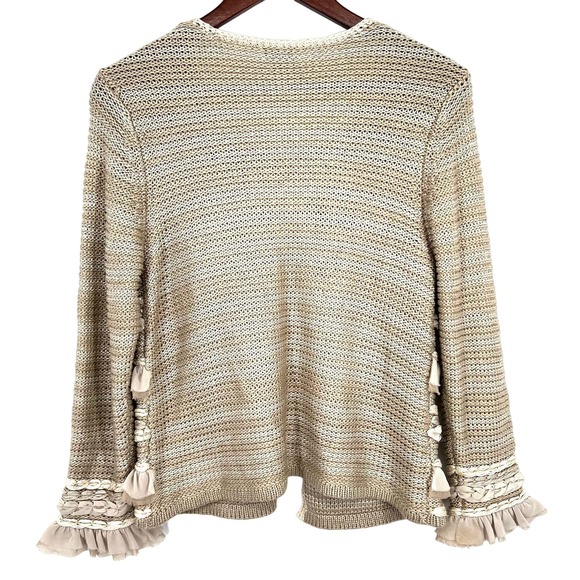Chico's Textured Cardigan in Beige and Cream - Picture 6 of 6